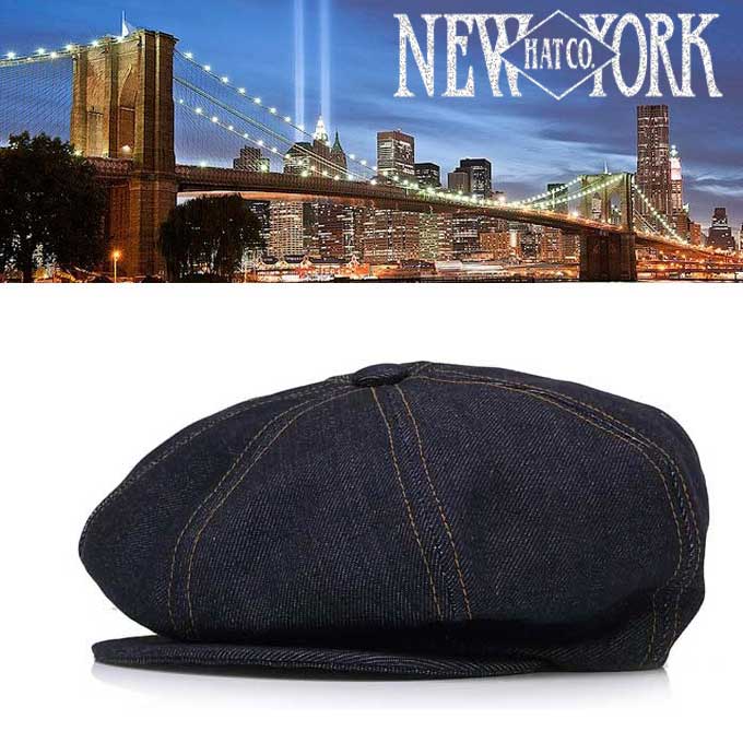 NEWYORK HAT ＃6103 STITCHED DENIM　NEWSBOY　20922