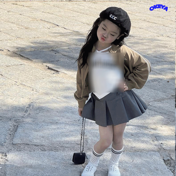 韓国子供服　ボトムス　スカート　2色展開　ミニスカート　プリーツスカート　キッズ服　90#-140#