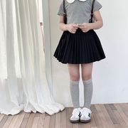 ★Girls★　子供ボックスプリーツ　ミニスカート　インナー付き　ハイウェスト　韓国キッズファッション