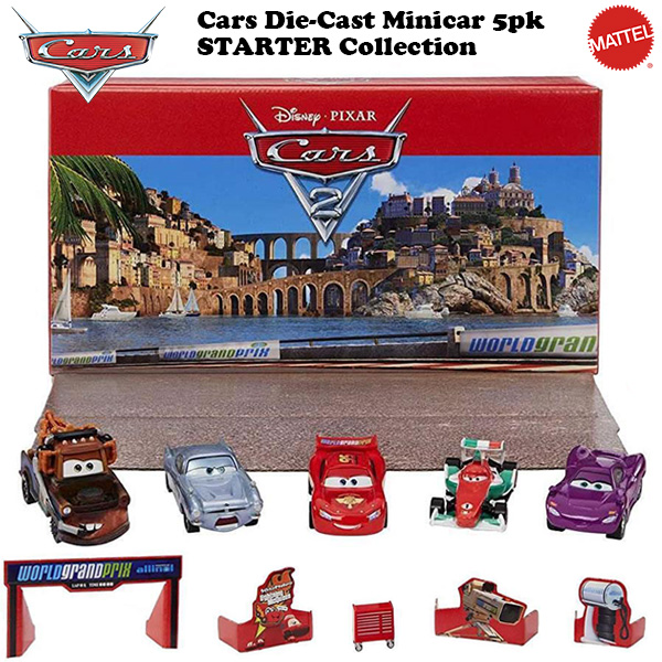 MATTEL 1:55 DISNEY PIXAR CARS 2 PORTO CORSA SET【カーズ】ミニカー