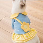 秋 猫服 可愛い ファッション 小中型犬服 犬猫洋服 ペット用品 ドッグウェア 猫雑貨 ワンピース