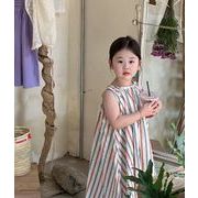 ワンピース 韓国子供服  子供用のスカート キャミソールワンピース 2023夏新作 キッズ服 80-140CM