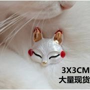 狐の面  仮面  デコパーツ   手芸diy     DIY用デコレーション  貼り付けパーツ  スマホケース美容