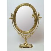 真鍮　スタンドミラー小