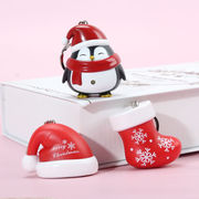 クリスマス   キーホルダー   LED 発声 発光  ファション小物   可愛い   プレゼント  バッグチャーム