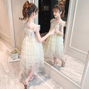 子供服 ワンピース ピンク 160 韓国子ども服 キッズ 女の子 春夏 フリル チュール 子供ドレス