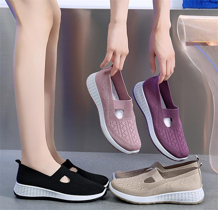 Fashions 限定発売  布靴 夏 通気 軽さ 滑り止め トレンド スリム 2023新品 運動靴 飛織 ネット
