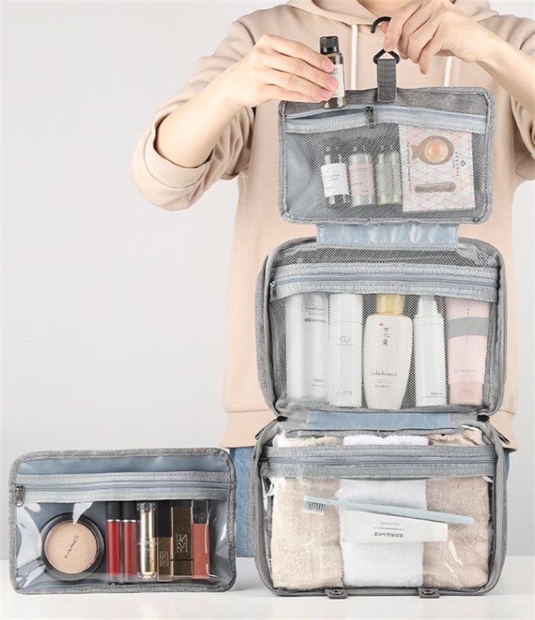 新色が安い 旅行 防水 化粧品 収納バッグ おしゃれな 折り畳み 乾湿分離 洗面バッグ デザインセンス