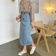 【予約220264】大きいサイズ 韓国レディース ファッション デニムスカートLL 3L 4L 5L 6L☆ 夏 刺繍