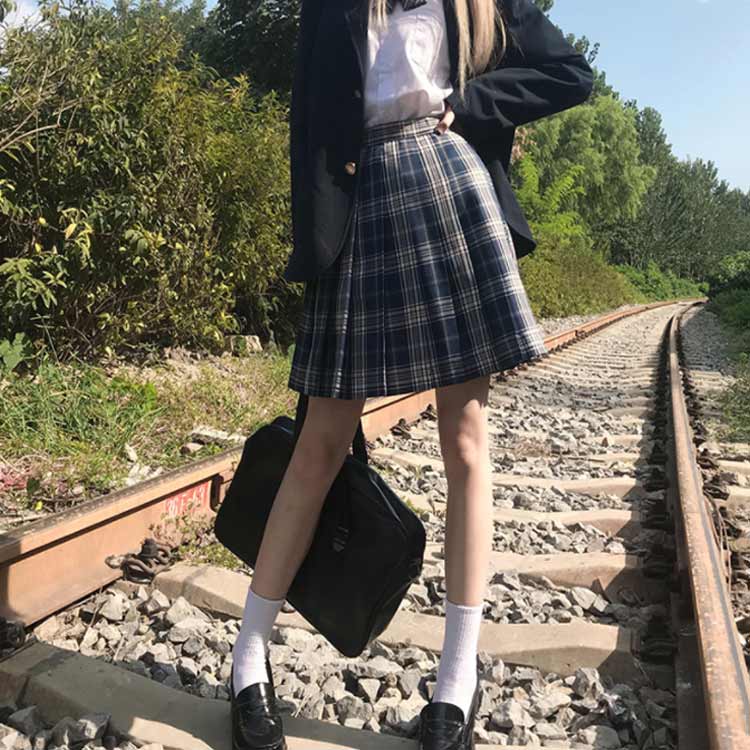 送料無料 スカート 膝丈 プリーツスカート ミニ ショート丈 制服