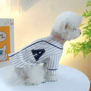 新作　baseball  犬服 　ベースボールシャツ    ドッグウエア　犬　猫　猫服 　ペット（XS-XL）