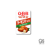 QBBベビーチーズステッカー アーモンド入り 六甲バター おつまみ 食品 面白 かわいい イラスト QBB-002