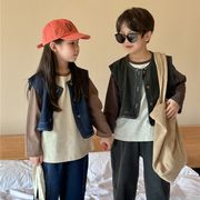★Girls&Boys★　子供ベスト　デニムベスト　秋冬　90~140cm 　韓国キッズファッション
