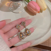 S925ピアス ゴールド宝石のイヤリング ファッション ジュエリー
