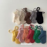 秋冬新作 韓国風  子供用  手袋  ニット ミトン  ファッション  11色