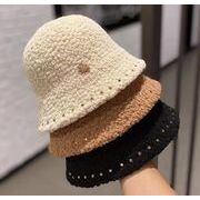 秋冬新作 漁師の帽子ファッション帽子厚い暖かい子羊の髪のバケツの帽子