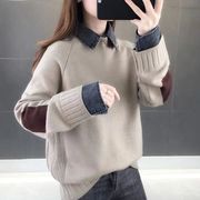 秋冬新作　ニット レディース  ニットセーター  ゆったり トップス