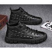 2021年秋冬新作シューズメンズカジュアルシューズハイトップレザーシューズ