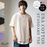 【SALE】USAコットン ビッグシルエット ワンポイント刺繍 半袖Tシャツ／MinoriTY