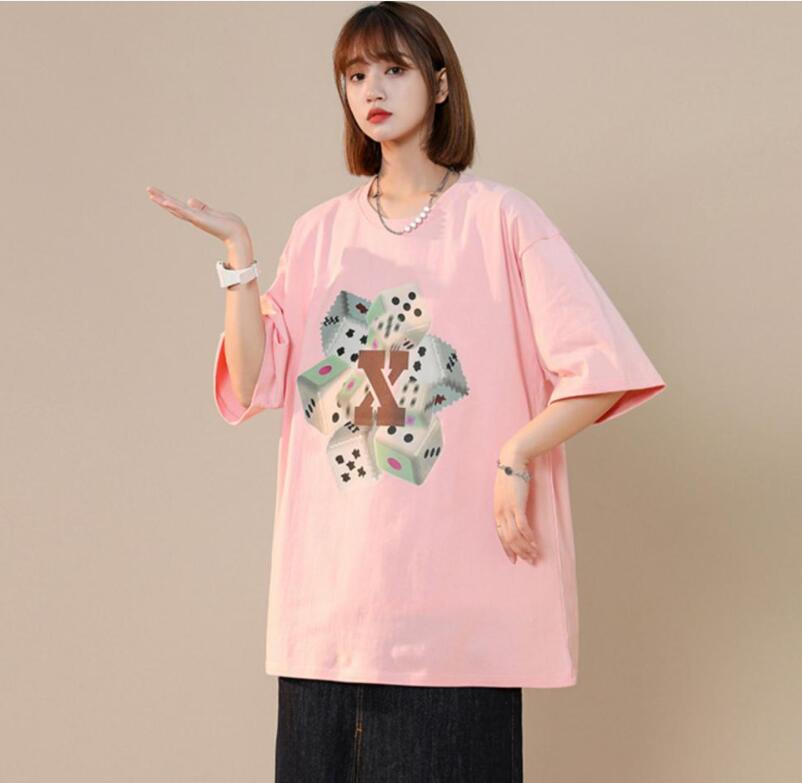 韓国風　レディース　半袖Tシャツ　新しい夏，気質，ファッションTシャツ　★S-3X