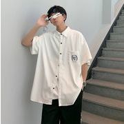 韓国風  シャツ　メンズ半袖シャツ　　　春夏　　ファッションシャツ★M-2X