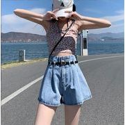韓国風　レディース　デニム短パン　新しい夏　カジュアル　ファッションパンツ★XS-2X
