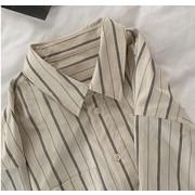 シャツ　カレッジスタイル　シャツ長袖　ファッション　トップス　長袖　　韓国風