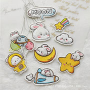 超新作 生地 ロン刺繍 ワッペン アップリケ   可愛い DIY 服 工芸品の装飾  貼り付けパーツ