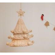 ins    籐編み     クリスマスツリー   飾り    子供部屋    置物    撮影道具