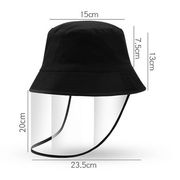 パケットハット 防護帽 ハット 飛沫防止 花粉飛沫ガード 透明マスク 帽子 防風 漁師帽