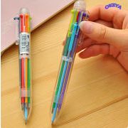 ペン　ボールペン　ステーショナリー　かわいい　文房具　ユニコーン　6色ボールペン　学生用品　0.5MM