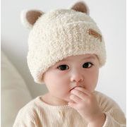ベビーウール帽子    暖かい耳の保護帽子  　 ファッションハット   5ヶ月-3歳　ベビー帽