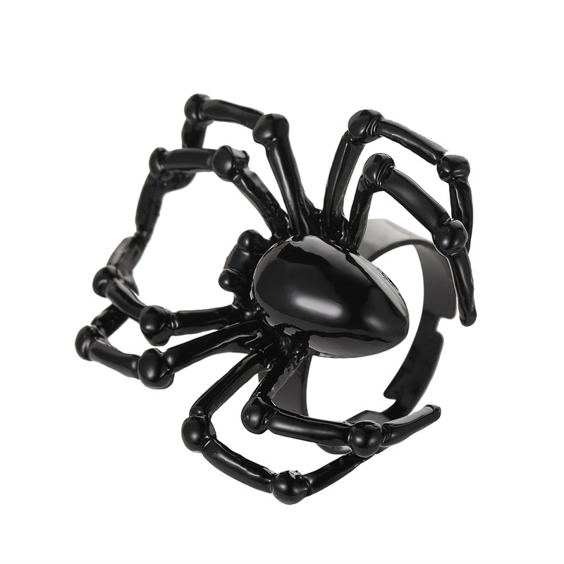 2色  蜘蛛の指輪  スパイダーリング  ハロウィン 指輪  合金 ゴシックアクセサリー