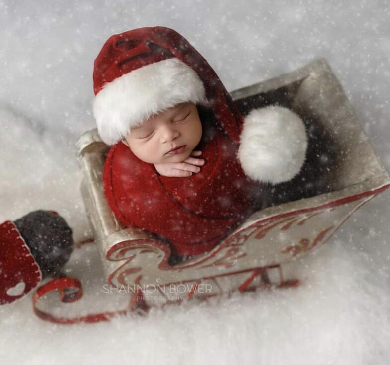 ★新生児フォト　クリスマス 写真撮影用 ★出産祝い 新生児 記念撮影 衣裳  　　