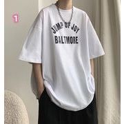 2023春夏新作 メンズ 男 カジュアル 半袖 丸首 プリント トップス Tシャツ インナー M-3XL