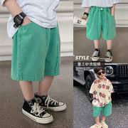 子供用ショートパンツ 夏用子供服 韓国 男の子 カジュアル 無地のショートパンツ