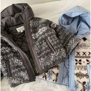 2025 冬新作 韓国風  子供服   ベビー服   トップス   花柄  コート 厚めの服 2色