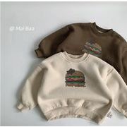 2025 冬新作 韓国風  子供服   ベビー服   トップス   パーカー  トレーナー  男女兼用 裹起毛 2色