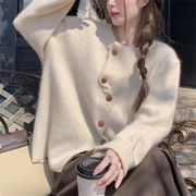 毎日着たいデザイン 韓国ファッション  スリム ジェントルスタイル 柔らかい カーディガン セーター