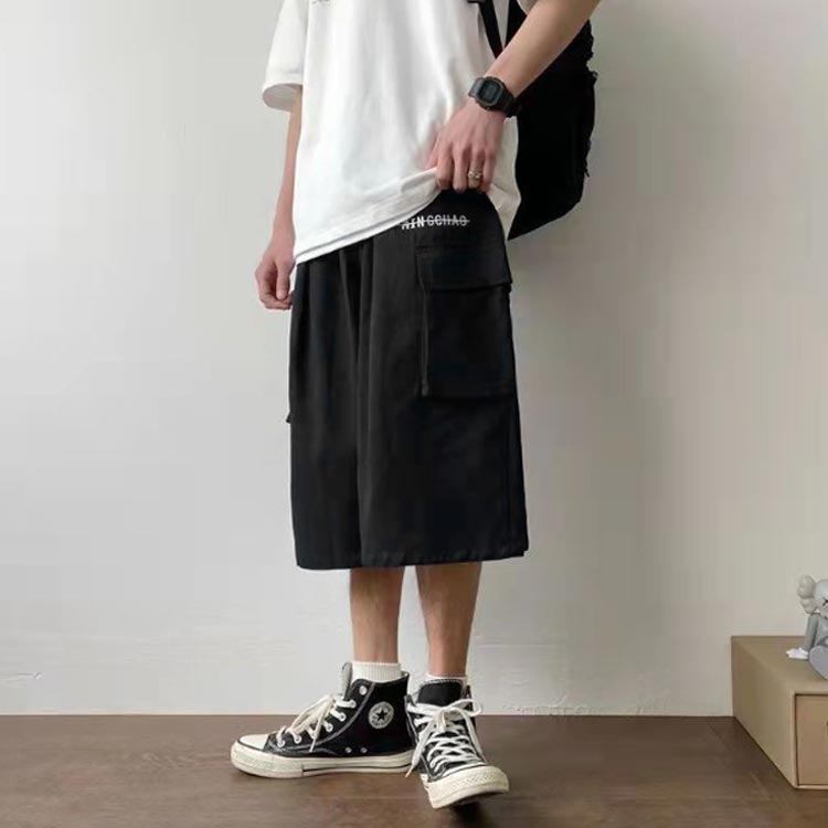 ひざ下 パンツ メンズ 7分丈 ハーフパンツ 七分丈 クロップド