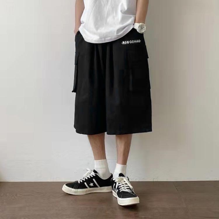 ひざ下 パンツ メンズ 7分丈 ハーフパンツ 七分丈 クロップド