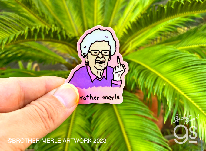 BROTHER MERLE ダイカットミニステッカー BETTY ブランド ブラザー