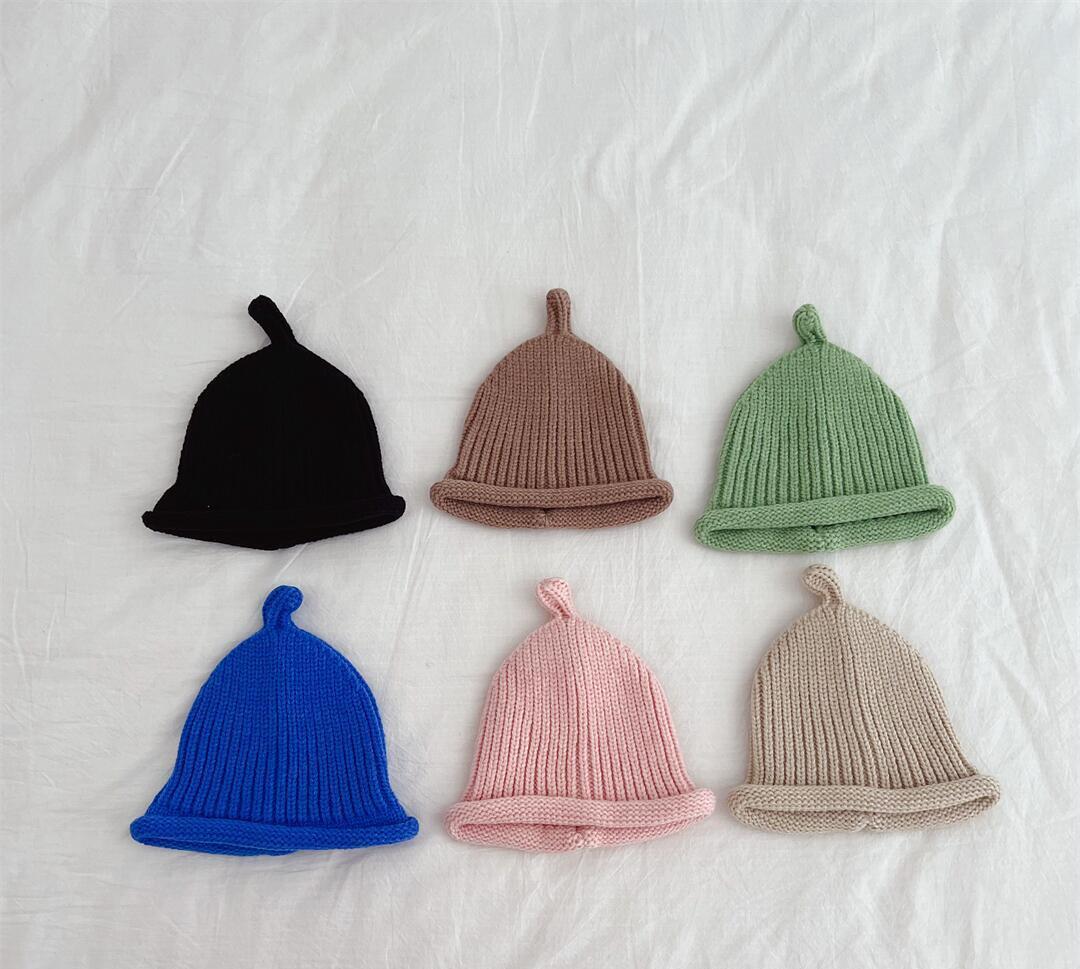 子供用帽子・ニット帽子・かわいい ・毛糸・暖かい帽・韓国風・10色