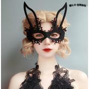 仮面　Halloween　舞踏会 仮装　レディース　仮面装飾　ハロウィン　ファッション　ブラック