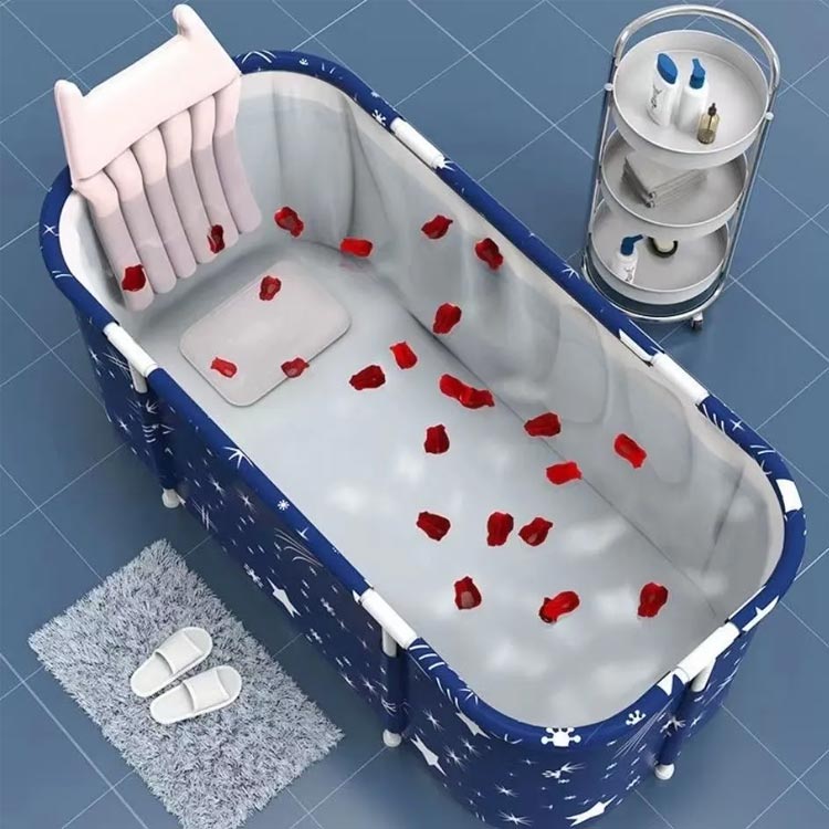 ポータブルバスタブ 浴槽 お風呂の浴槽 折り畳み式 簡易浴槽 バスタブ ポータブルシャワー ベビースイミング - 2