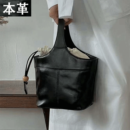 【2023秋新作】韓国風レディース　ファッション　オシャレ　本革バッグ　牛革トートバッグ