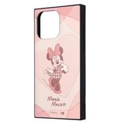 ★iPhone 15 Pro Max/ディズニー/ハイブリッドケース KAKU/ミニーマウスとハート