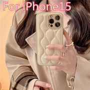 IPHONE15シンプルスマホケース花柄iphone15アイフォン15ケース iphone14スマホケース13 12ケース 3色