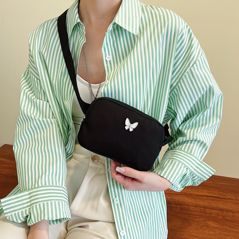 ショルダーバッグ学生ファッショントレンドスモールサッチェルトラベルシンプルかわいいキャンバスバッグ
