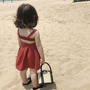 2022年夏の子供服プリンセススカート韓国版スカート子供用サスペンダーストラップレススカート